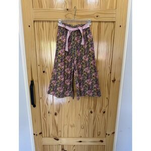 Louise Misha Pants Girls 8 Yellow Floral Paperbag Amandine Honey Flower